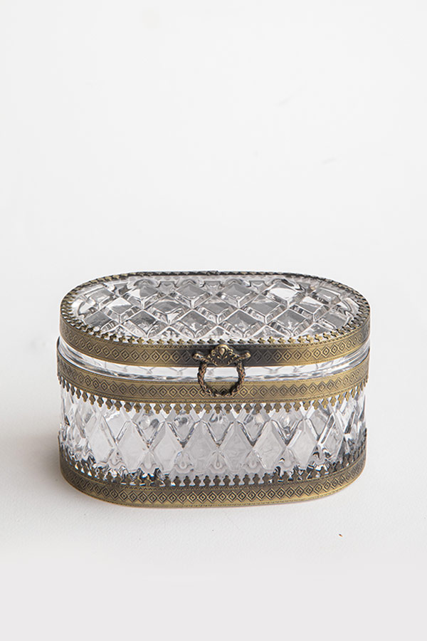 A Vintage Jewellery Box With Gold Lining thumbnail