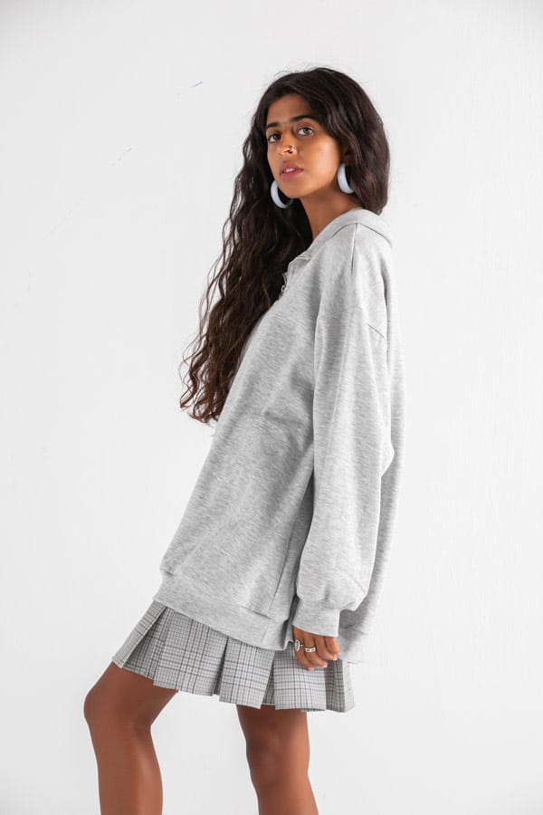 Vintage Vibe Sweatshirt In Grey – FYI thumbnail