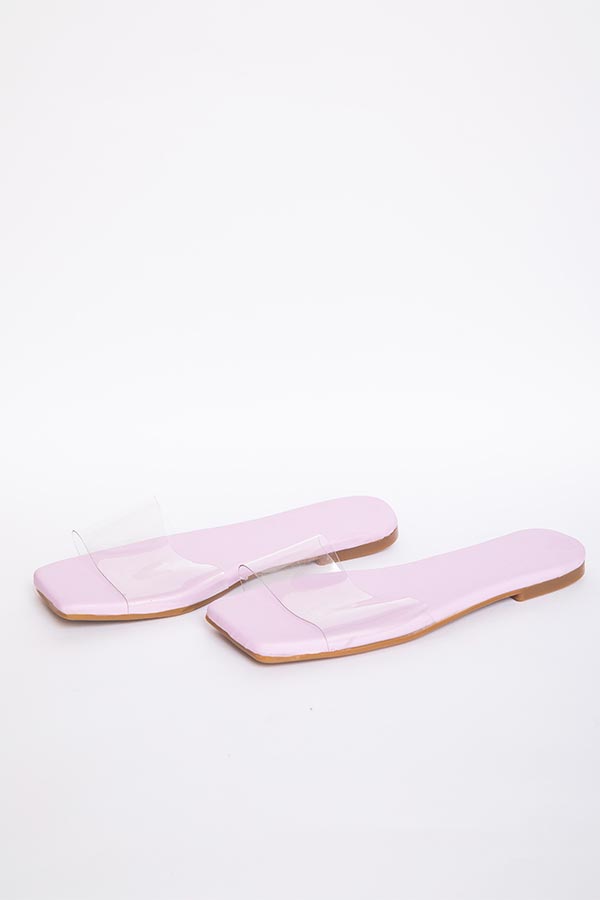 Clear Strap Slides In Pink thumbnail