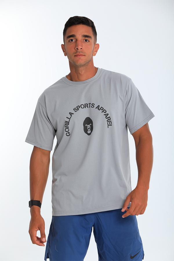 Gorilla sports apparel T-shirt in grey thumbnail