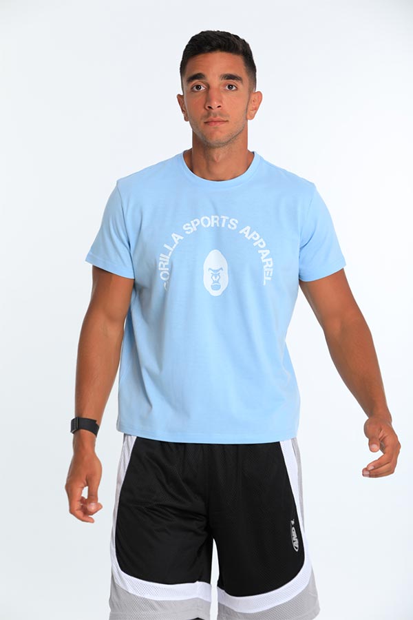 Gorilla sports apparel T-shirt in light blue thumbnail