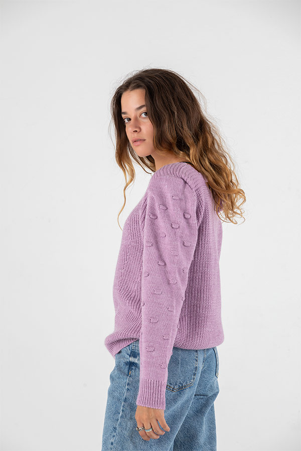 Winter Sparkle Pullover in Purple thumbnail