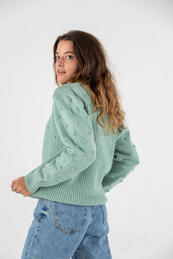 Winter Sparkle Pullover in Turquoise thumbnail