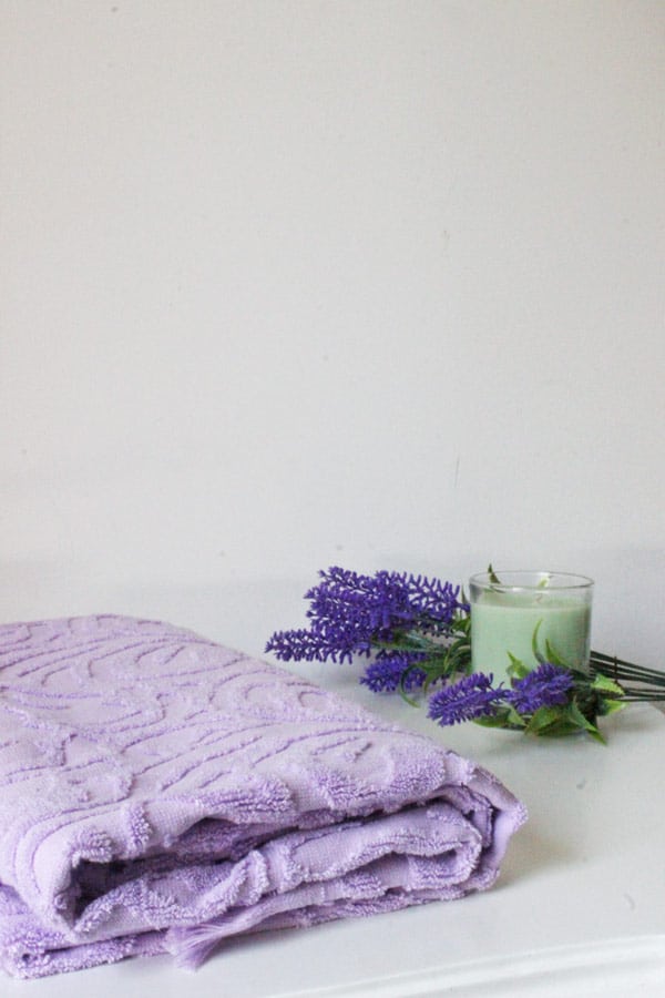 Textured Bath Towel In Purple Shop from Dresscode, Egypt