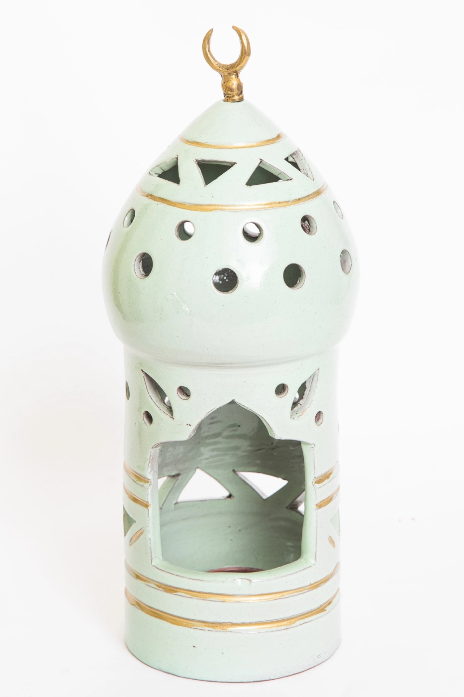 Mint Lantern Shaped Candle Holder thumbnail