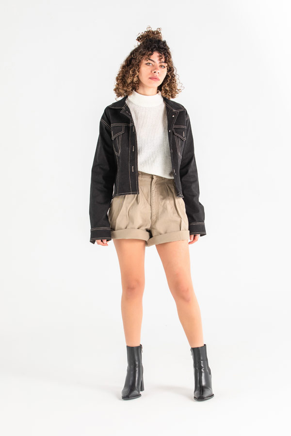 Back To 80’s Jacket In Black thumbnail