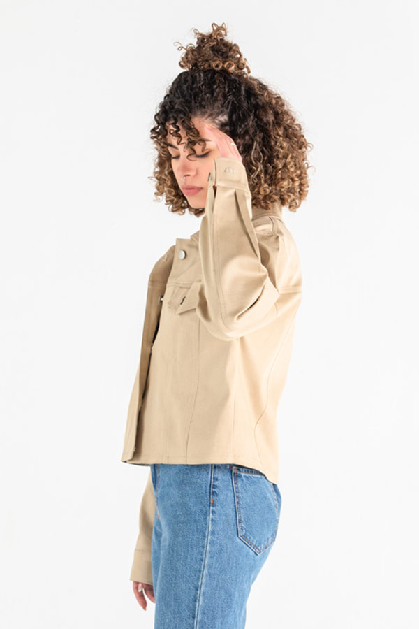 Back To 80’s Jacket In Beige thumbnail