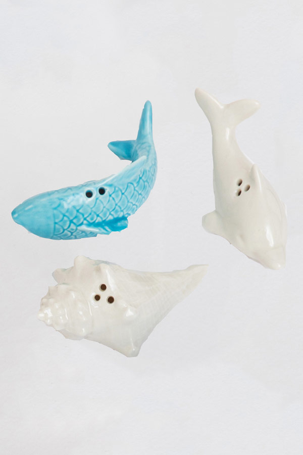 A Dolphin Salt Shaker In White thumbnail