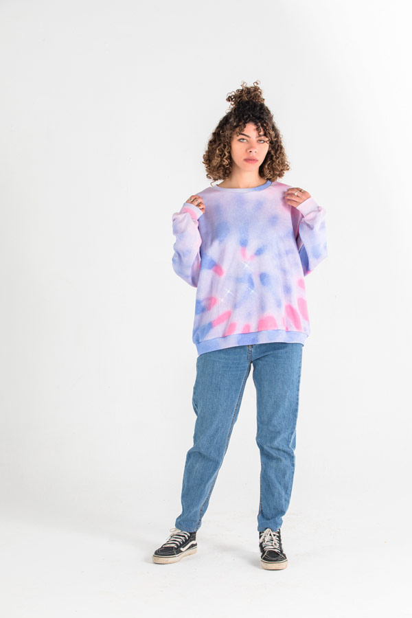 A Tie Die Purple Sweatshirt thumbnail