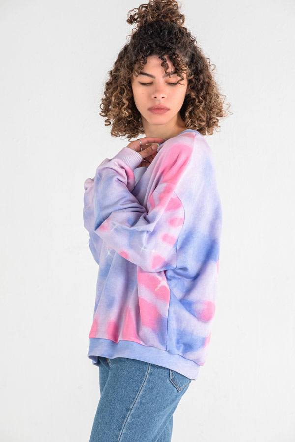 A Tie Die Purple Sweatshirt thumbnail