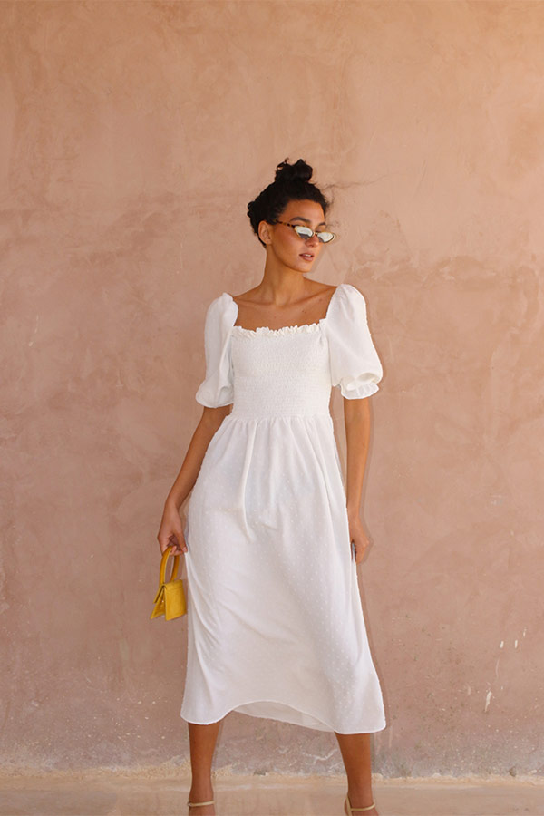 Officially Summer Dress In White thumbnail