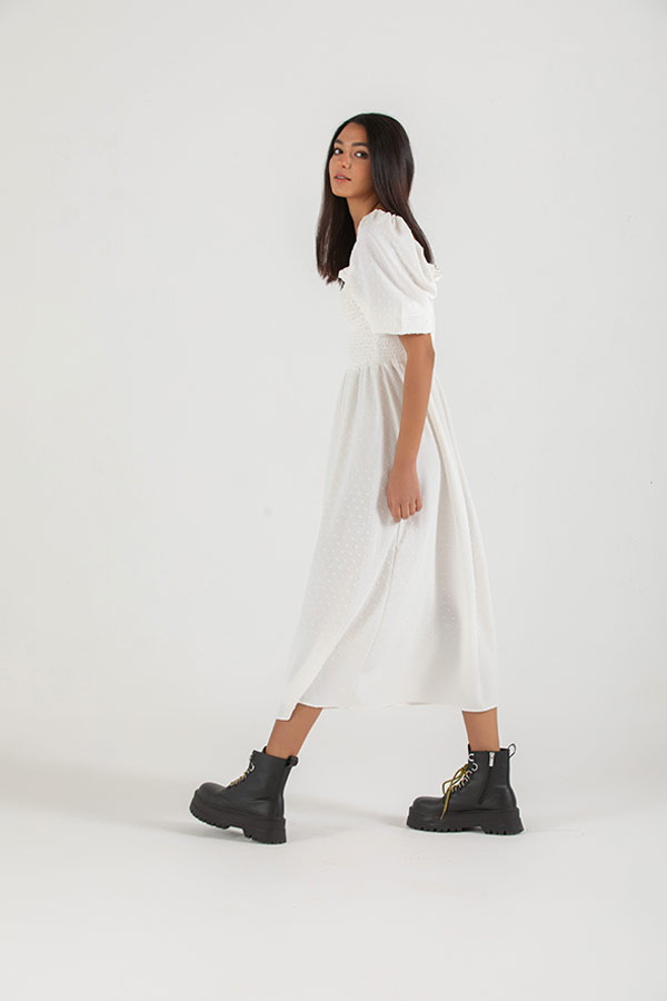 Officially Summer Dress In White thumbnail