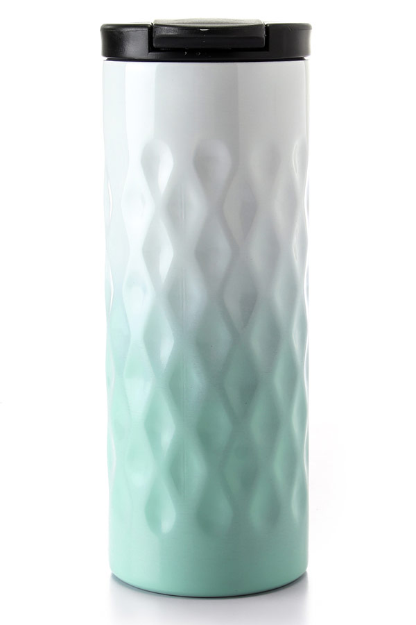 A Travel Mug In White And Green – Home thumbnail