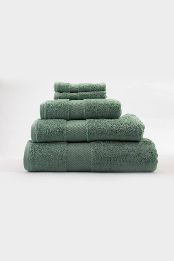 5- Piece Set Of Cotton Towel In Green thumbnail
