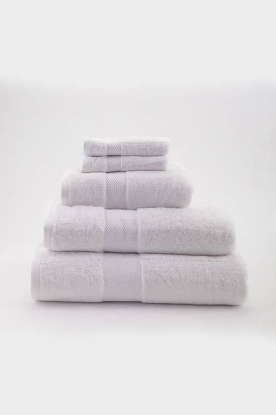 5- Piece Set Of Cotton Towel In White thumbnail