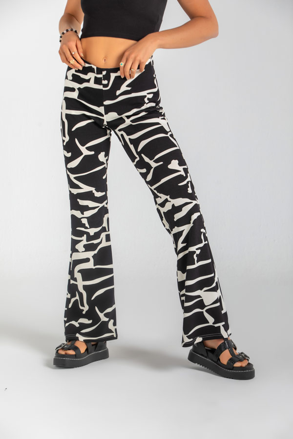 Jungle Printed Flared Pants thumbnail