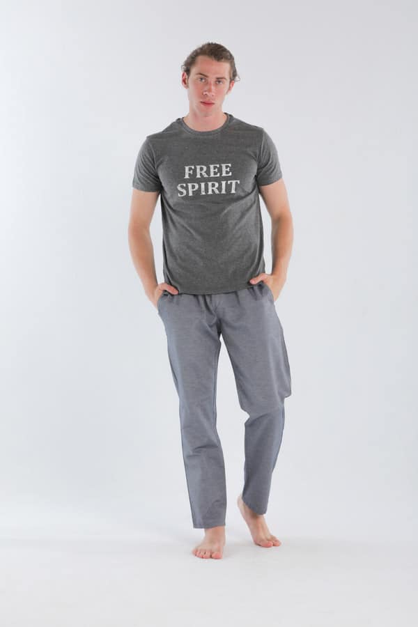 Grey Free Spirit Pyjama Set – FYI thumbnail