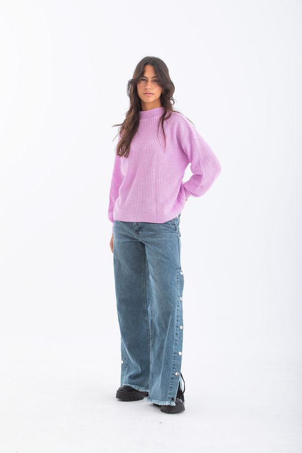 Knitted sweater in Pink | Shop Online From Dresscode in Egypt
