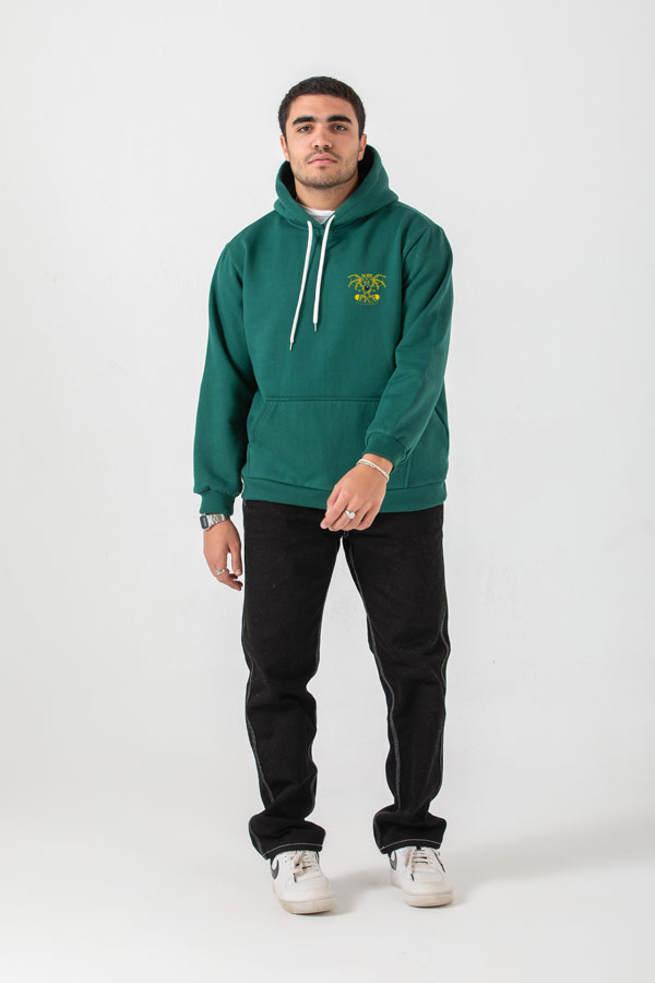 But Mostly Skate Hoodie In Green thumbnail