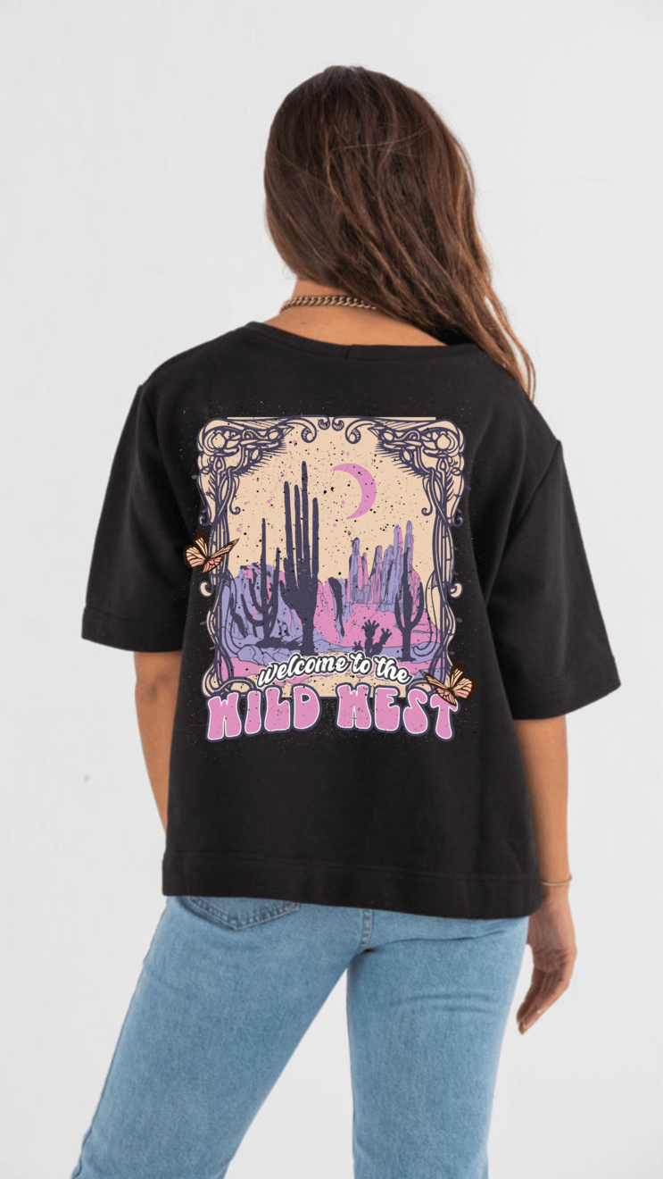Wild West Graphic Printed T-Shirt thumbnail