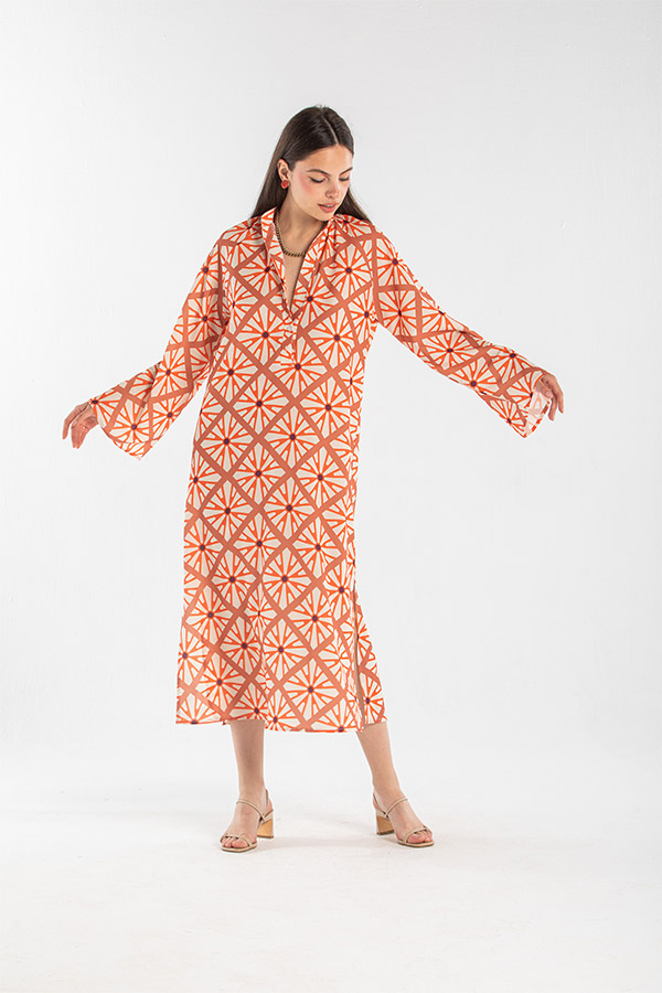 Flannel flower dress thumbnail