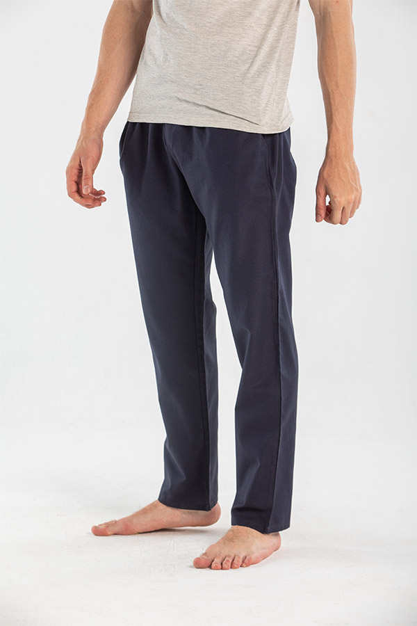 Relaxed Pants In Navy Blue thumbnail