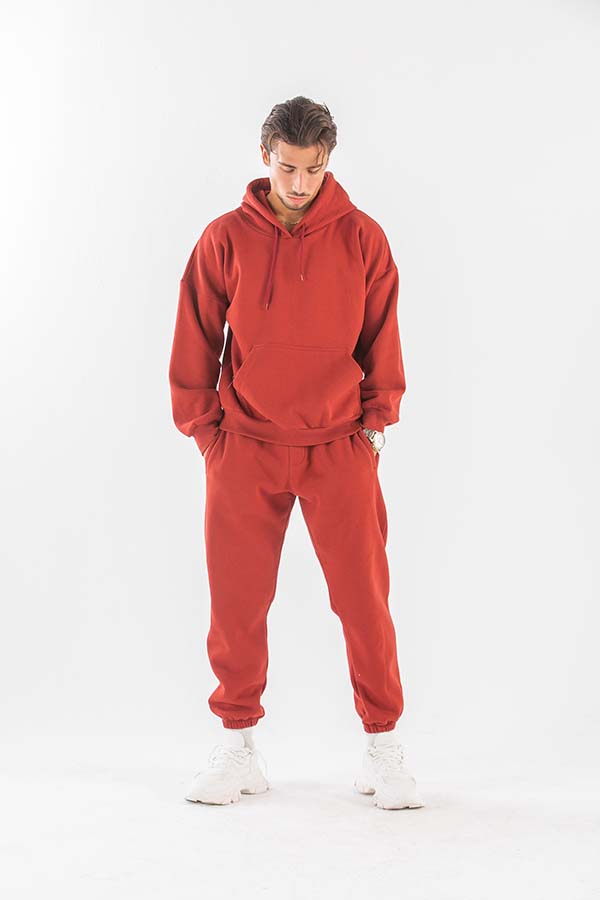 Old Brick Red Relaxed Sweatset thumbnail