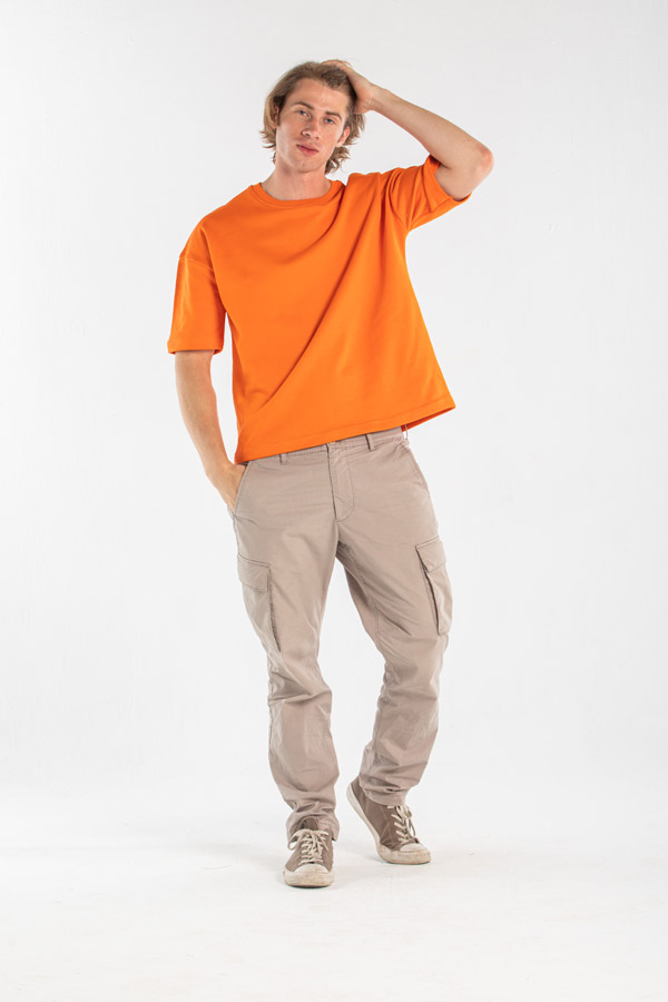 Basic T-Shirt In Orange thumbnail