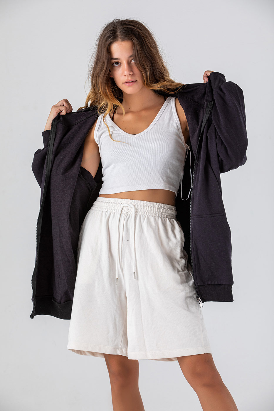 Loose Fit Jacket with zipper FYI Shop from Dresscode