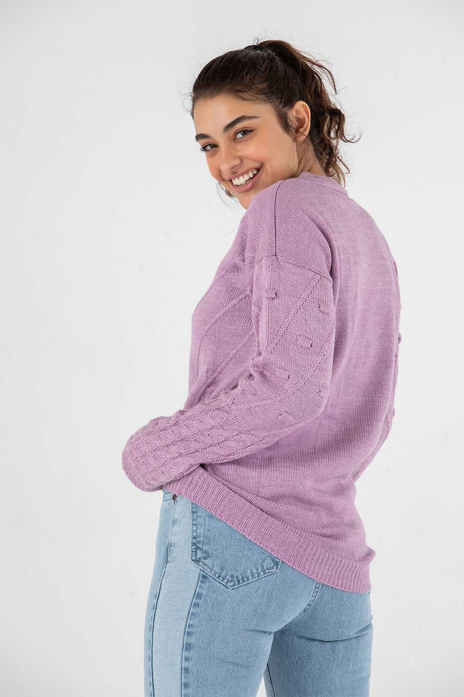 GRL BOSS Pullover in Purple thumbnail