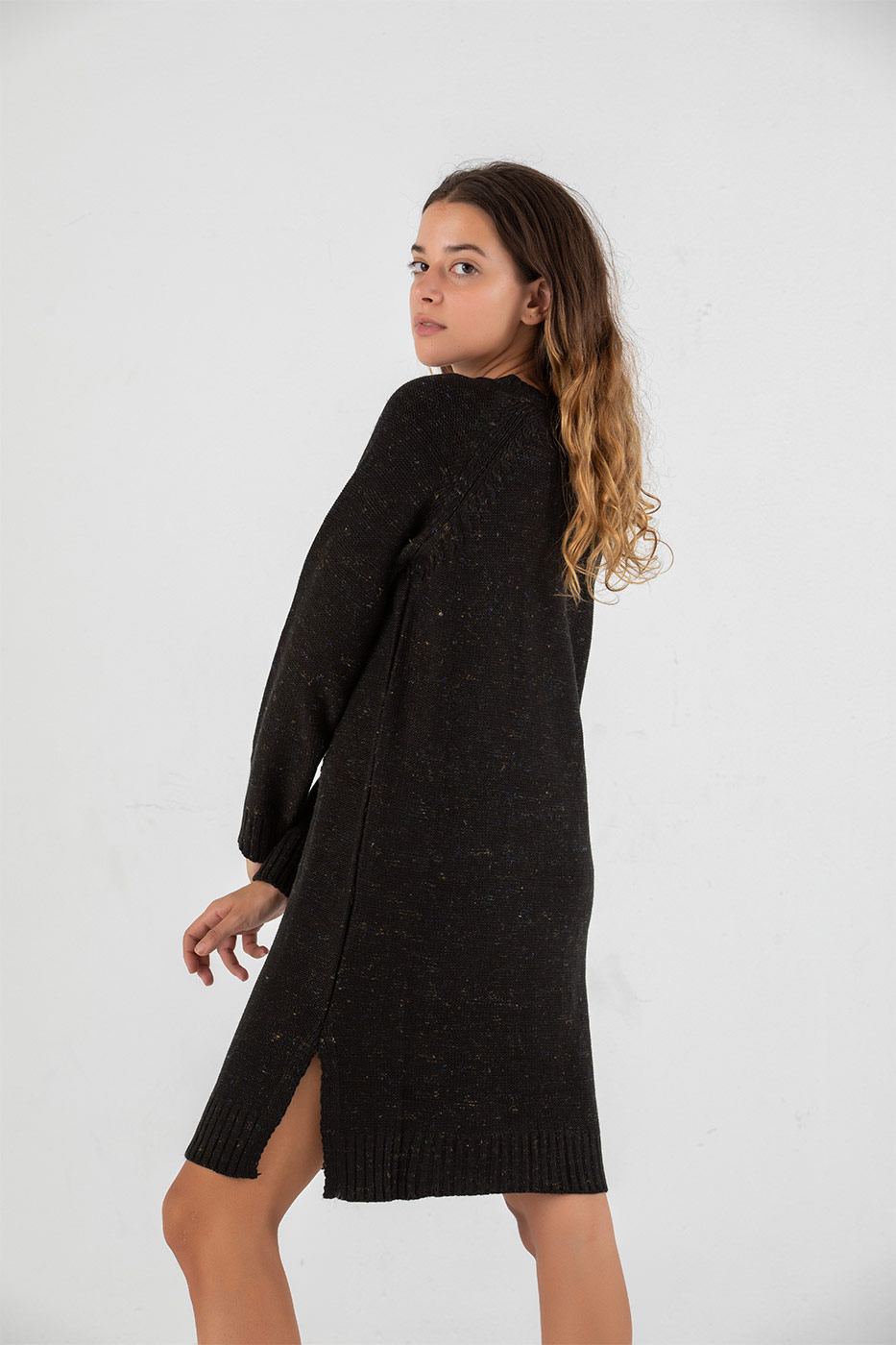 Winter Sweatheart Sweater Dress in Black Shop from Dresscode