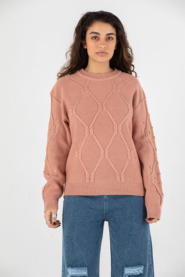 Checkmate Pullover in Pink thumbnail