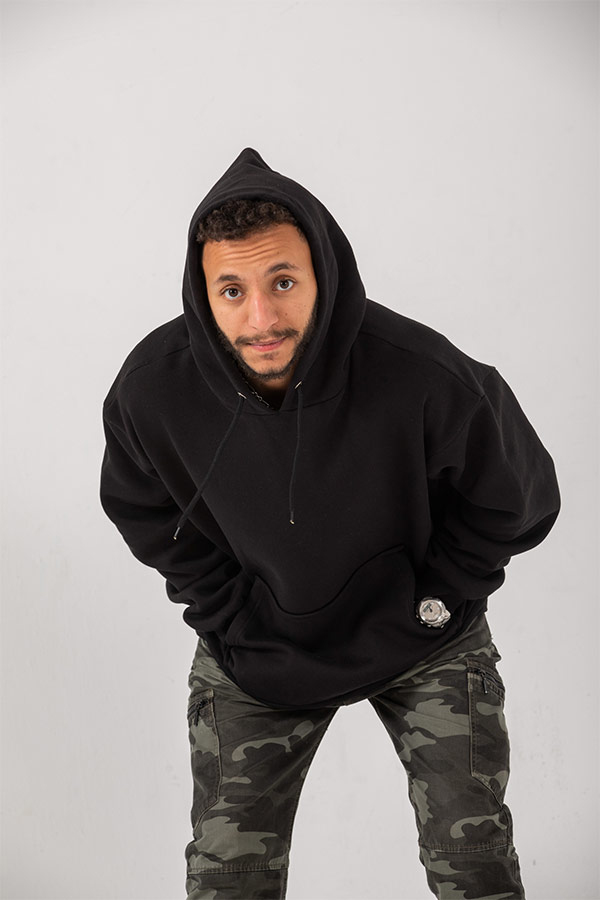 Over Sized Hoodie In Black – FYI thumbnail