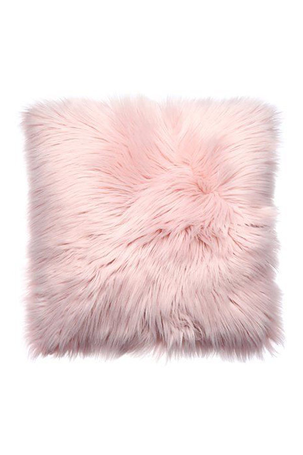 Pink Fur Cushion thumbnail