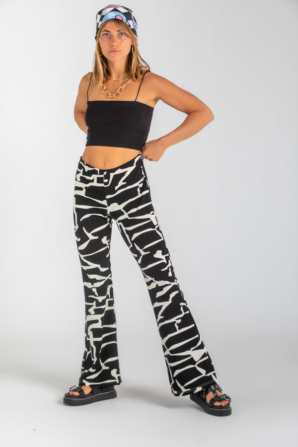 Jungle Printed Flared Pants thumbnail