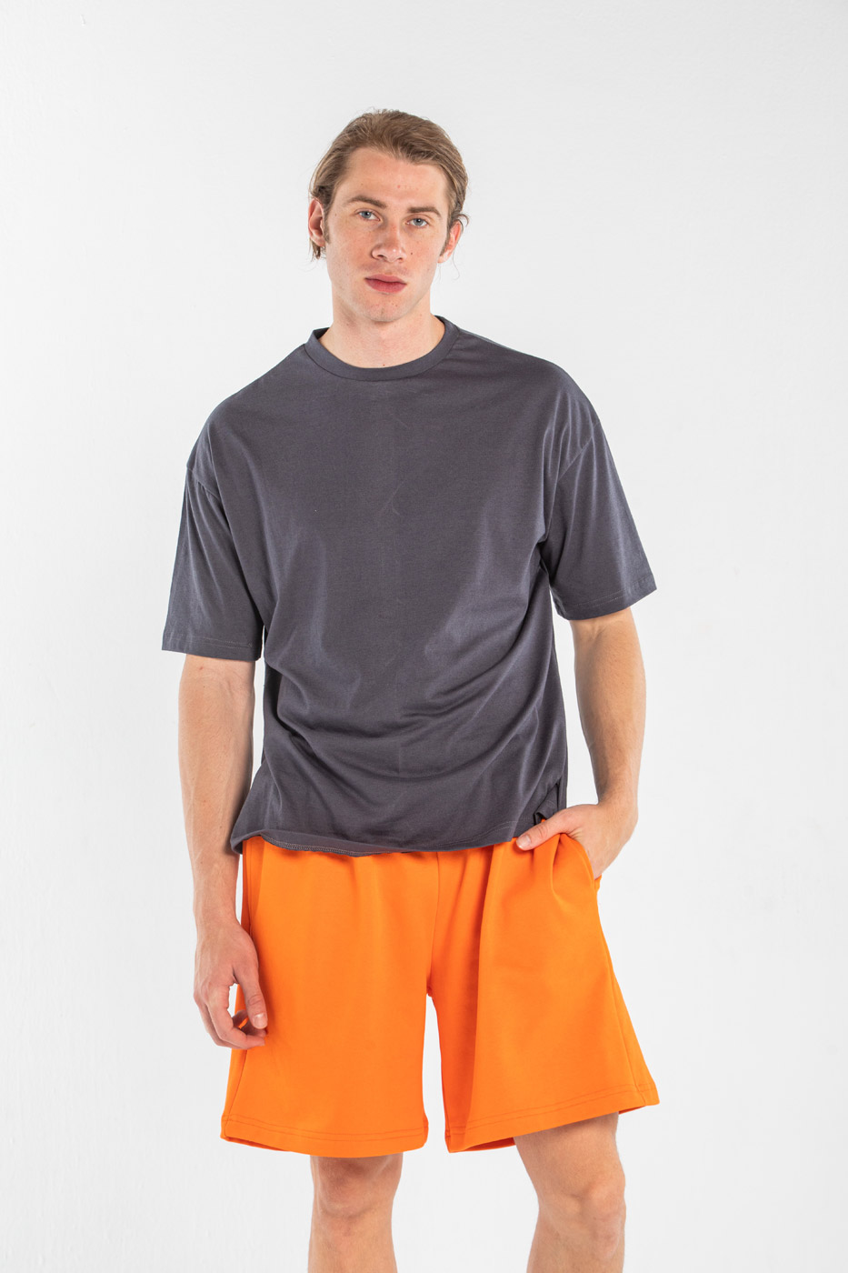 Cozy Pocket Shorts In Orange thumbnail