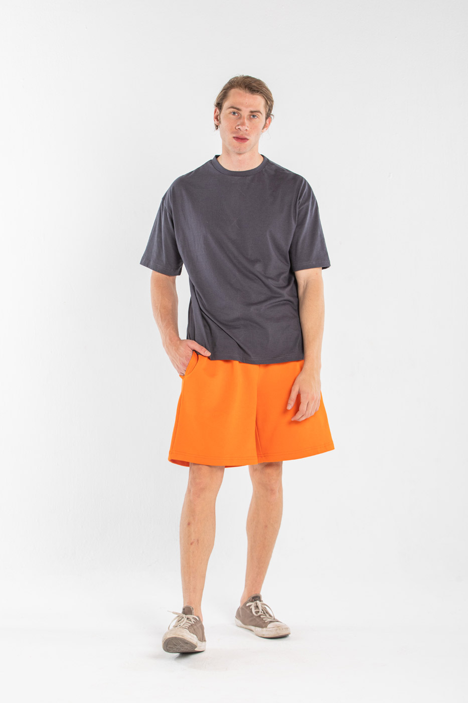 Cozy Pocket Shorts In Orange thumbnail