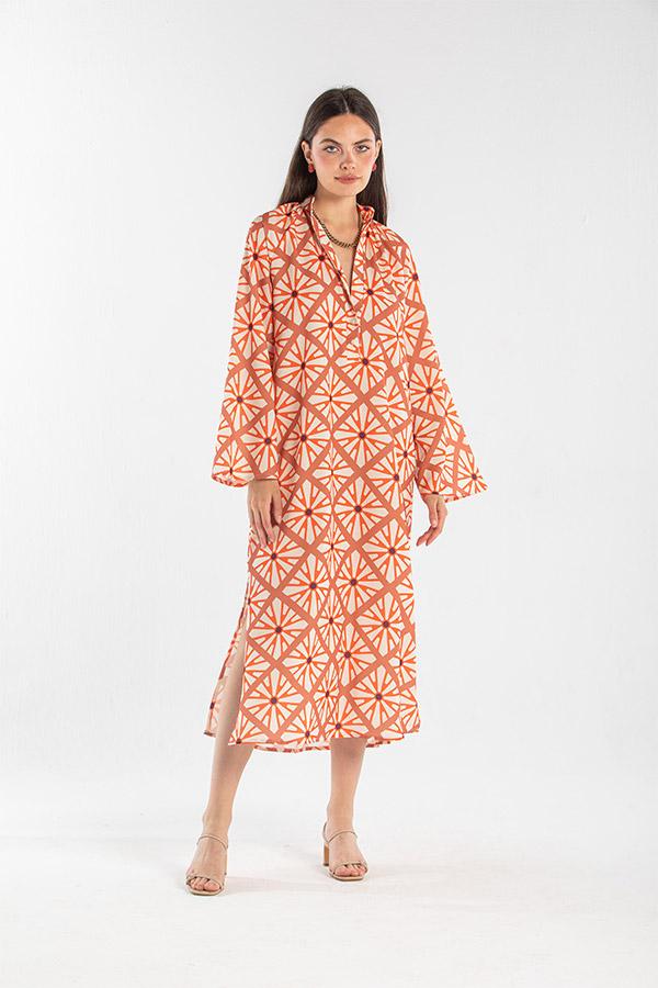 Flannel flower dress thumbnail