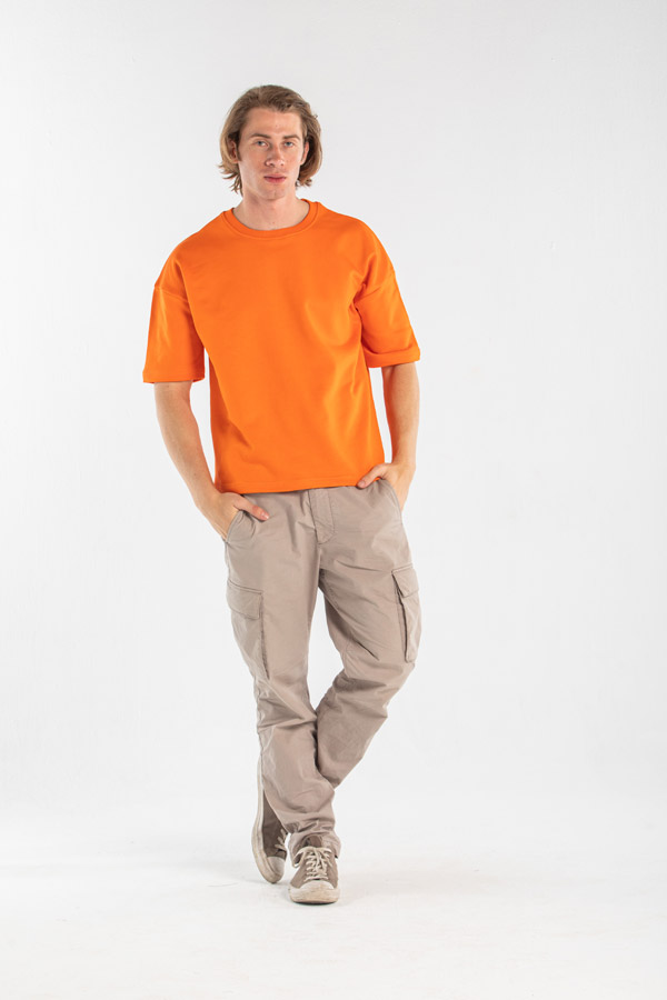Basic T-Shirt In Orange thumbnail