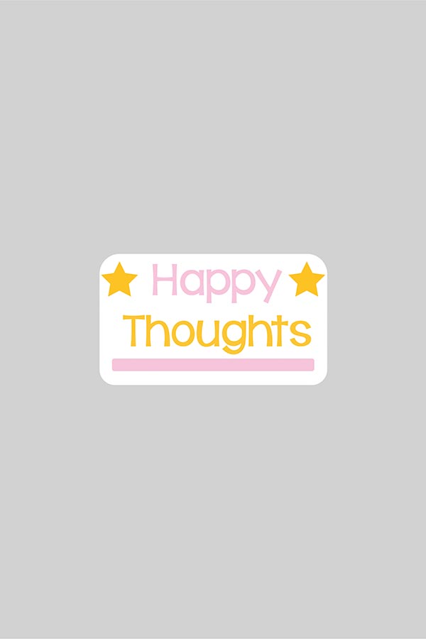 Happy Thoughts Sticker