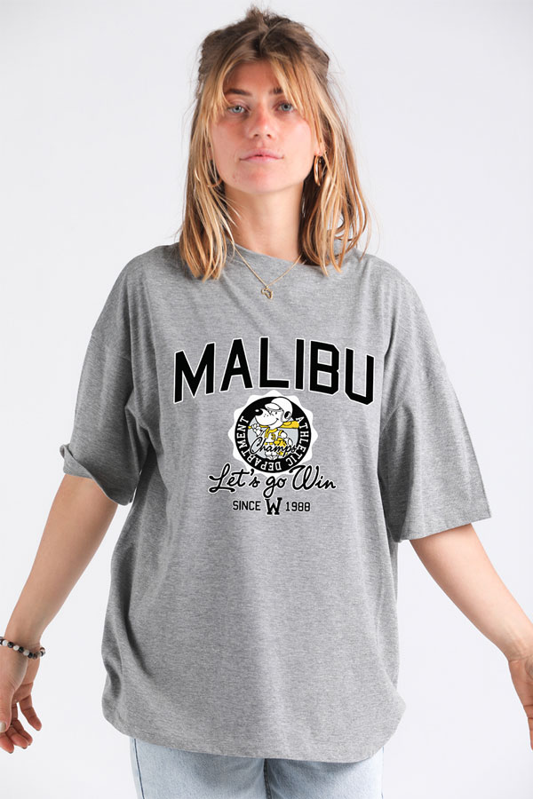 Malibu T-Shirt In Grey thumbnail