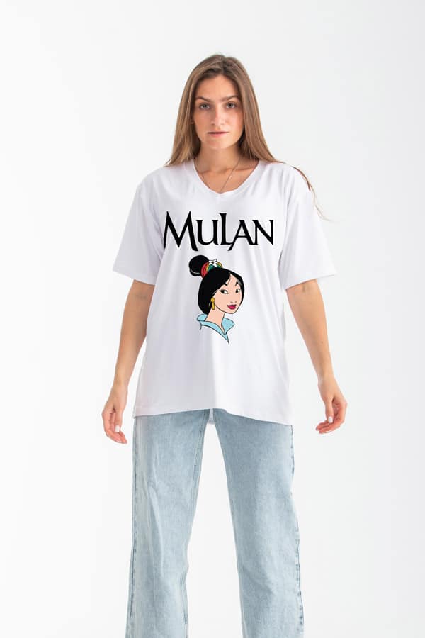 Mulan T-Shirt In White thumbnail
