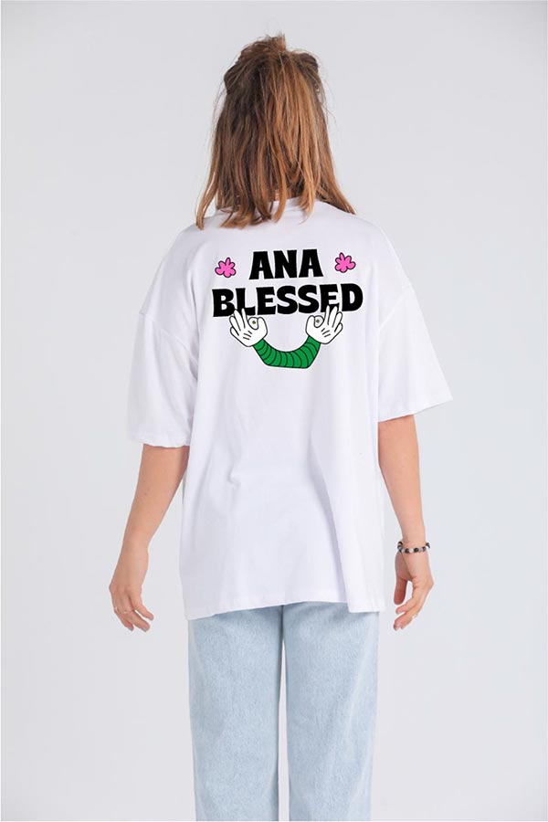 ANA  Blessed T-Shirt In White thumbnail