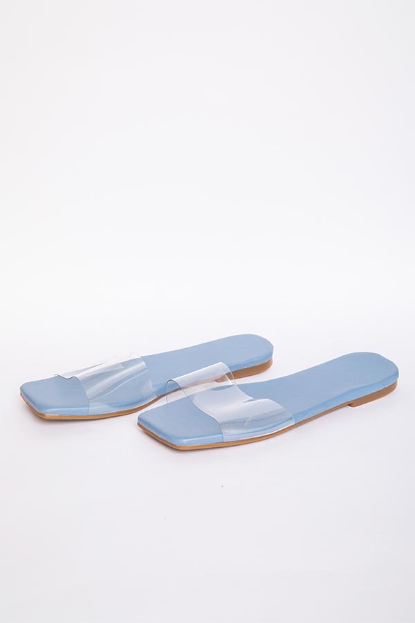 Clear Strap Slides In Blue thumbnail