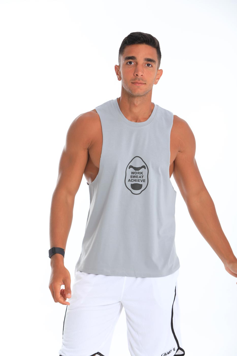 Open tank top in grey | Primate From Dresscode in Egypt