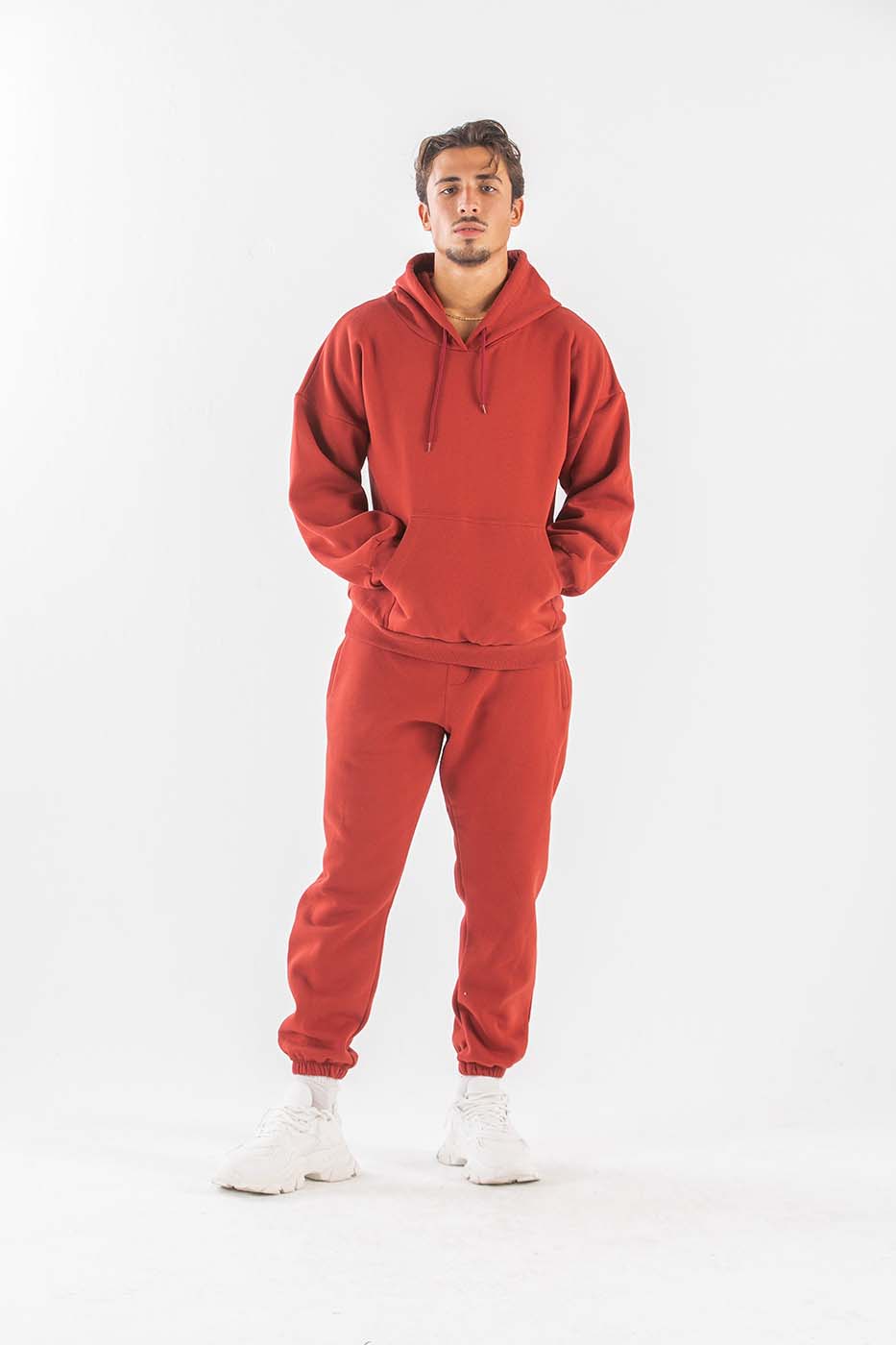 Old Brick Red Relaxed Sweatset thumbnail