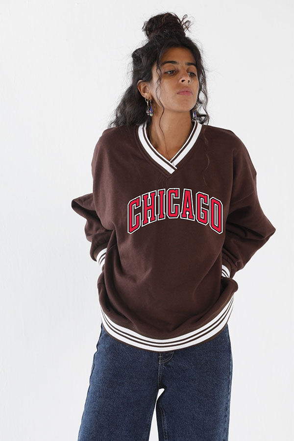 Chicago Sweatshirt In Brown thumbnail