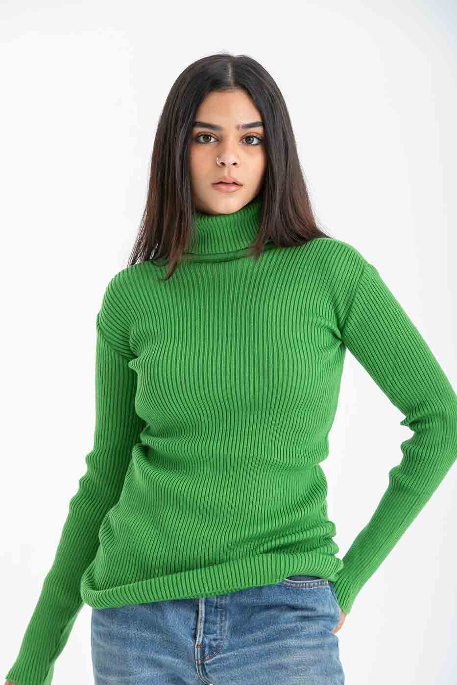 Tendu Turtle Neck In Green Shop Online From Dresscode in Egypt