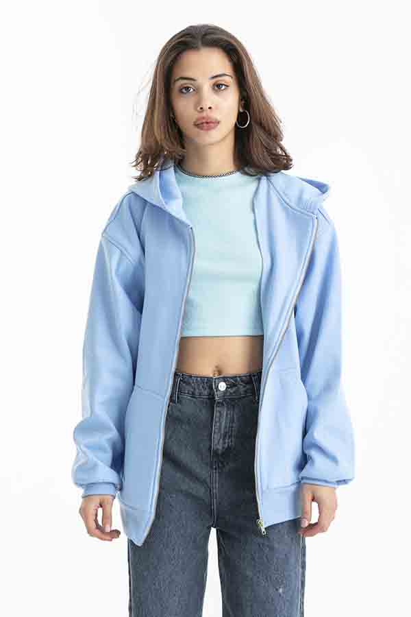 Everyday Jacket In Baby Blue thumbnail