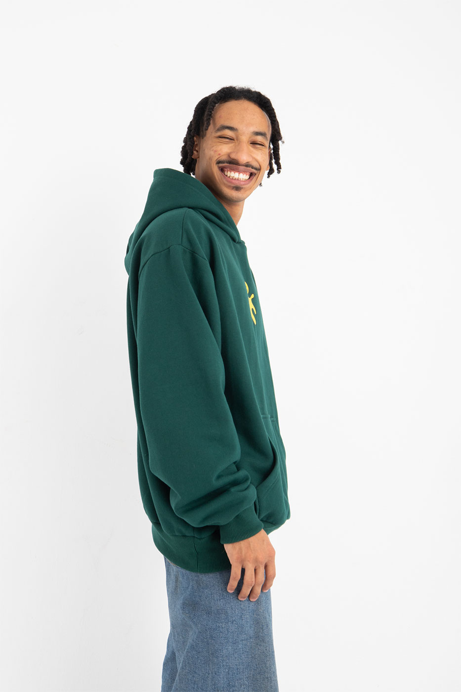 Caution Graphic Emerald Green Hoodie From Dresscode in Egypt